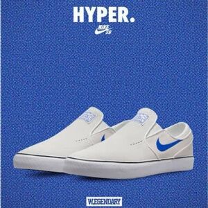 Nike SB Zoom Janoski+ Slip Summit White Hyper Royal - 12